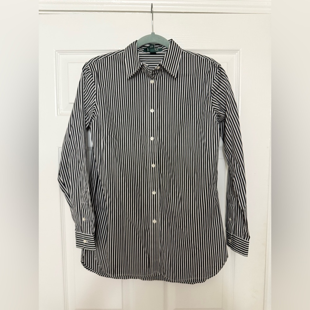 NWT Lauren Ralph Lauren Non-iron Button Down Shirt